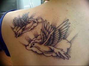 Фото тату голубь 26.10.2018 №029 - tattoo dove - tattoo-photo.ru