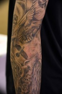 Фото тату голубь 26.10.2018 №031 - tattoo dove - tattoo-photo.ru