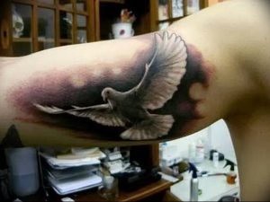 Фото тату голубь 26.10.2018 №052 - tattoo dove - tattoo-photo.ru