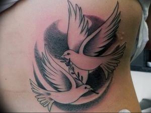 Фото тату голубь 26.10.2018 №070 - tattoo dove - tattoo-photo.ru