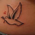 Фото тату голубь 26.10.2018 №078 - tattoo dove - tattoo-photo.ru