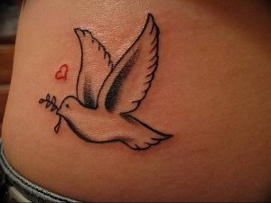 Фото тату голубь 26.10.2018 №078 - tattoo dove - tattoo-photo.ru