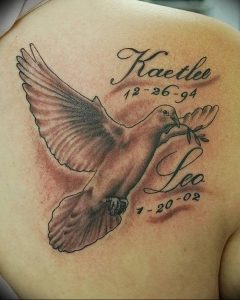 Фото тату голубь 26.10.2018 №107 - tattoo dove - tattoo-photo.ru