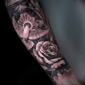 Фото тату голубь 26.10.2018 №135 - tattoo dove - tattoo-photo.ru