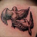 Фото тату голубь 26.10.2018 №154 - tattoo dove - tattoo-photo.ru