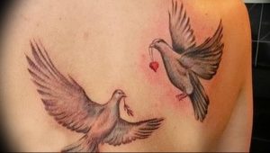 Фото тату голубь 26.10.2018 №163 - tattoo dove - tattoo-photo.ru