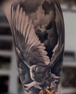 Фото тату голубь 26.10.2018 №164 - tattoo dove - tattoo-photo.ru