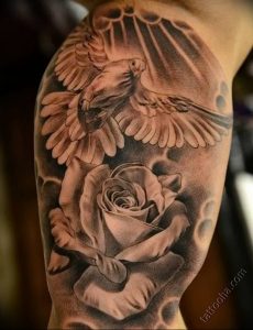 Фото тату голубь 26.10.2018 №168 - tattoo dove - tattoo-photo.ru