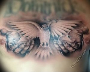 Фото тату голубь 26.10.2018 №177 - tattoo dove - tattoo-photo.ru