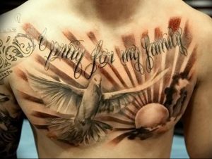 Фото тату голубь 26.10.2018 №186 - tattoo dove - tattoo-photo.ru