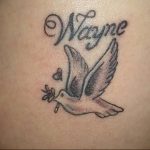 Фото тату голубь 26.10.2018 №199 - tattoo dove - tattoo-photo.ru