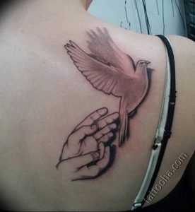 Фото тату голубь 26.10.2018 №224 - tattoo dove - tattoo-photo.ru