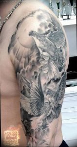 Фото тату голубь 26.10.2018 №249 - tattoo dove - tattoo-photo.ru