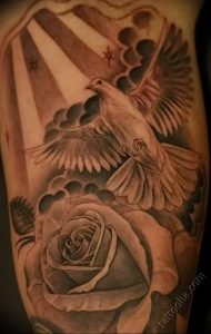 Фото тату голубь 26.10.2018 №257 - tattoo dove - tattoo-photo.ru