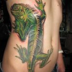Фото тату игуана 26.10.2018 №021 - tattoo iguana - tattoo-photo.ru