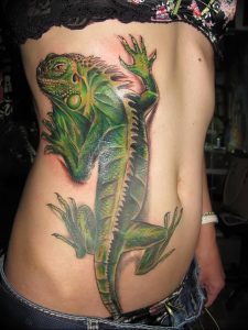 Фото тату игуана 26.10.2018 №021 - tattoo iguana - tattoo-photo.ru