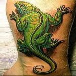 Фото тату игуана 26.10.2018 №033 - tattoo iguana - tattoo-photo.ru