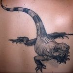 Фото тату игуана 26.10.2018 №041 - tattoo iguana - tattoo-photo.ru