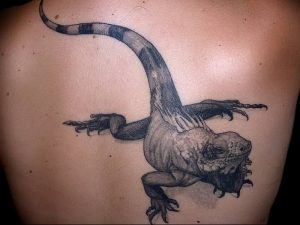 Фото тату игуана 26.10.2018 №041 - tattoo iguana - tattoo-photo.ru