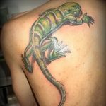 Фото тату игуана 26.10.2018 №042 - tattoo iguana - tattoo-photo.ru
