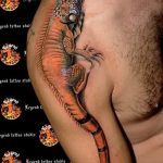 Фото тату игуана 26.10.2018 №046 - tattoo iguana - tattoo-photo.ru