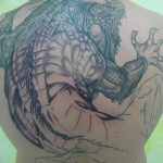 Фото тату игуана 26.10.2018 №047 - tattoo iguana - tattoo-photo.ru