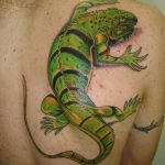 Фото тату игуана 26.10.2018 №061 - tattoo iguana - tattoo-photo.ru