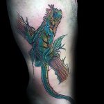 Фото тату игуана 26.10.2018 №063 - tattoo iguana - tattoo-photo.ru