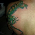 Фото тату игуана 26.10.2018 №073 - tattoo iguana - tattoo-photo.ru