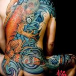 Фото тату игуана 26.10.2018 №075 - tattoo iguana - tattoo-photo.ru