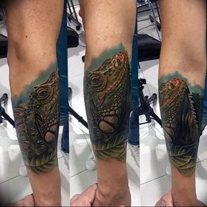 Фото тату игуана 26.10.2018 №081 - tattoo iguana - tattoo-photo.ru