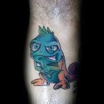 Фото тату игуана 26.10.2018 №085 - tattoo iguana - tattoo-photo.ru