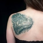 Фото тату игуана 26.10.2018 №086 - tattoo iguana - tattoo-photo.ru