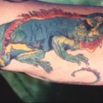 Фото тату игуана 26.10.2018 №088 - tattoo iguana - tattoo-photo.ru