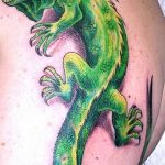 Фото тату игуана 26.10.2018 №089 - tattoo iguana - tattoo-photo.ru