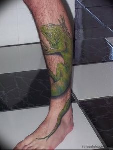 Фото тату игуана 26.10.2018 №091 - tattoo iguana - tattoo-photo.ru