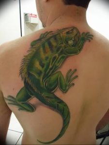 Фото тату игуана 26.10.2018 №092 - tattoo iguana - tattoo-photo.ru