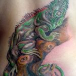 Фото тату игуана 26.10.2018 №107 - tattoo iguana - tattoo-photo.ru