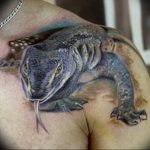 Фото тату игуана 26.10.2018 №116 - tattoo iguana - tattoo-photo.ru