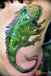 Фото тату игуана 26.10.2018 №130 - tattoo iguana - tattoo-photo.ru