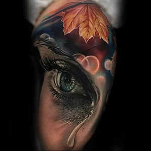 Фото тату слеза под глазом 10.10.2018 №012 - tattoo is a tear under the eye - tattoo-photo.ru