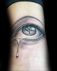 Фото тату слеза под глазом 10.10.2018 №015 - tattoo is a tear under the eye - tattoo-photo.ru