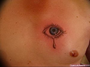 Фото тату слеза под глазом 10.10.2018 №024 - tattoo is a tear under the eye - tattoo-photo.ru