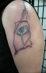 Фото тату слеза под глазом 10.10.2018 №027 - tattoo is a tear under the eye - tattoo-photo.ru