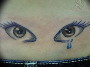 Фото тату слеза под глазом 10.10.2018 №028 - tattoo is a tear under the eye - tattoo-photo.ru