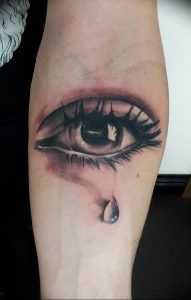 Фото тату слеза под глазом 10.10.2018 №032 - tattoo is a tear under the eye - tattoo-photo.ru