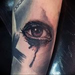 Фото тату слеза под глазом 10.10.2018 №058 - tattoo is a tear under the eye - tattoo-photo.ru