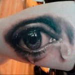 Фото тату слеза под глазом 10.10.2018 №074 - tattoo is a tear under the eye - tattoo-photo.ru