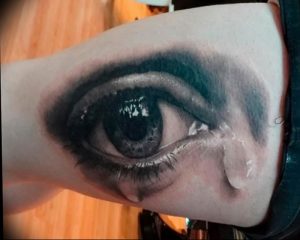 Фото тату слеза под глазом 10.10.2018 №074 - tattoo is a tear under the eye - tattoo-photo.ru