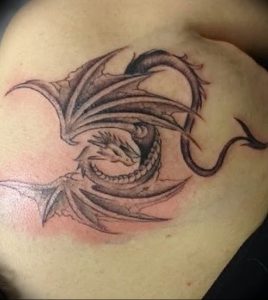 Фото татуировки дракон от 24.09.2018 №017 - dragon tattoo - tattoo-photo.ru